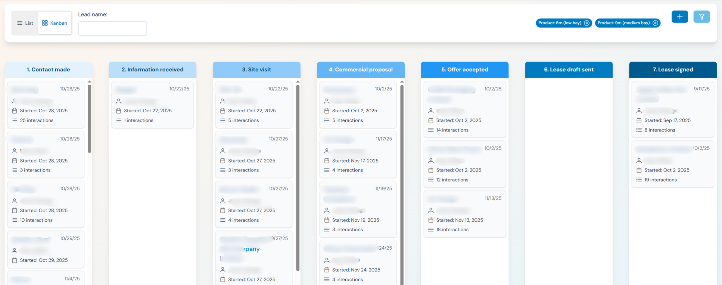 Custom commercial property CRM